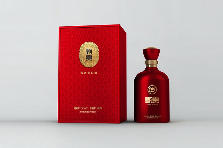 甄贵酱香型白酒品牌全案策划,甄贵酱香型白酒包装设计,甄贵酱香型白酒标志设计,白酒品牌形象设计,白酒商标设计,白酒贴标