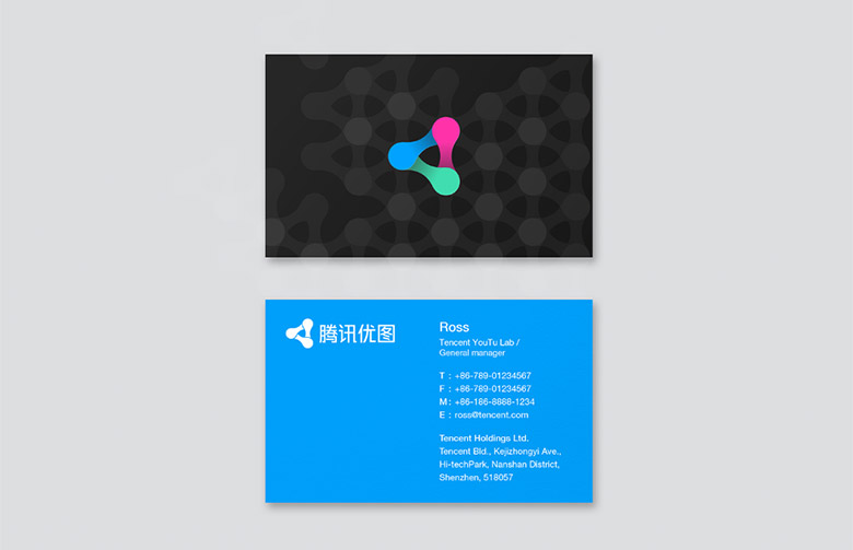 腾讯优图实验室LOGO，腾讯优图实验室标志，机器人品牌设计