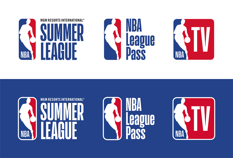 NBA LOGO，NBA标志，篮球标志设计，NBA品牌形象设计