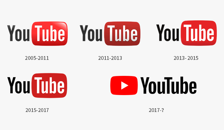 YouTube标志，YouTube LOGO，视频分享网站LOGO，YouTube形象设计