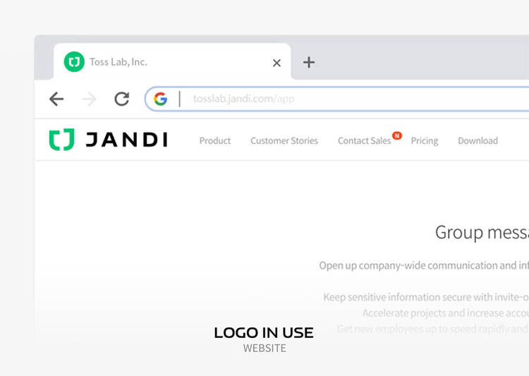 韩国通信平台JANDIlogo设计,韩国通信平台JANDI标志设计,韩国通信平台JANDI标志更新,通信品牌标志设计