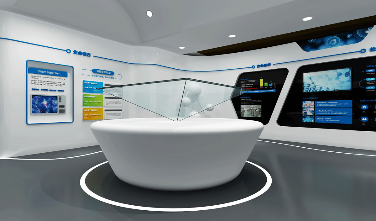 新疆佳音医院,新疆佳音干细胞库品牌形象展厅设计