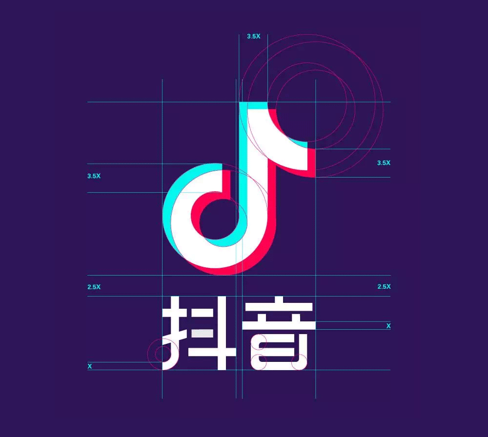 抖音LOGO,抖音标志,抖音品牌设计,短视频品牌LOGO,短视频标志