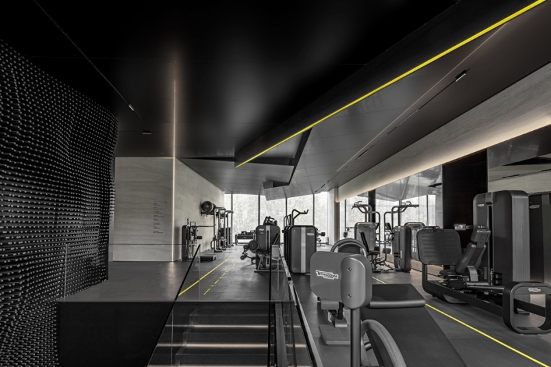 侨城至臻会所热炼健身空间设计,侨城至臻会所热炼健身SI设计,侨城至臻会所热炼健身商业空间设计