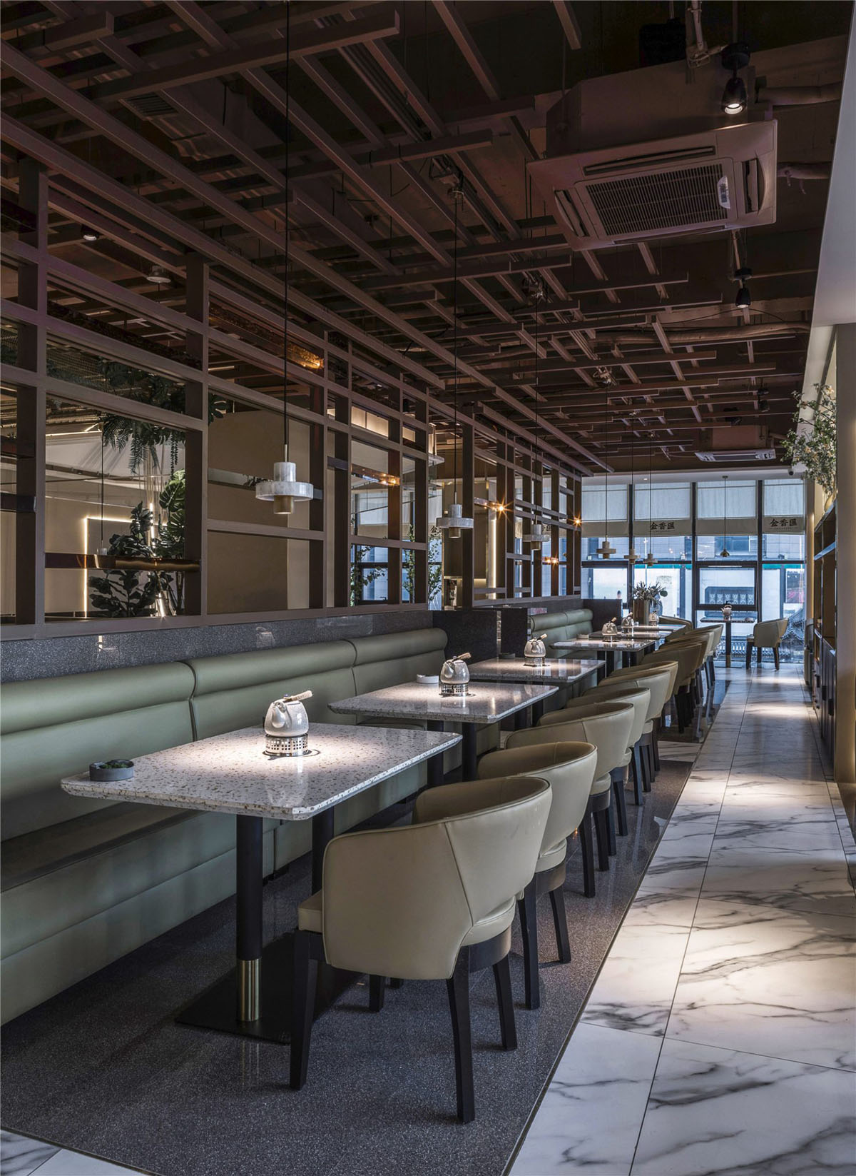 金香汇晚茶空间设计,金香汇晚茶店面设计,金香汇晚茶SI设计